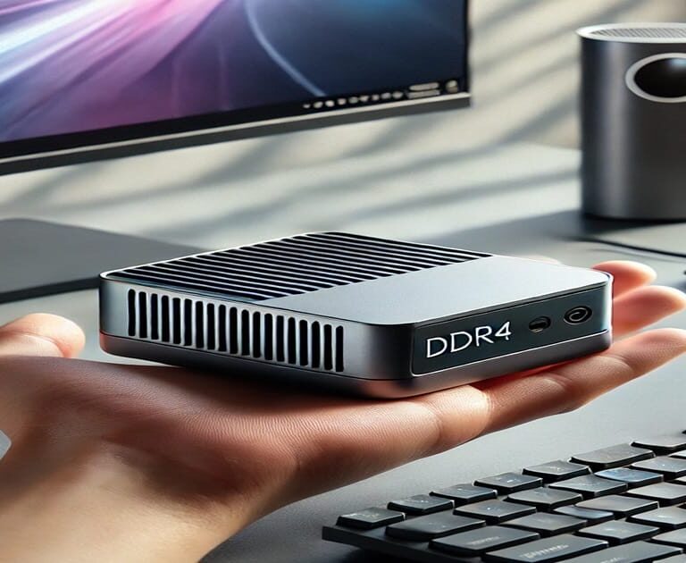 DDR4 Mini PC a computing powerhouse with portability and sleek compact design.