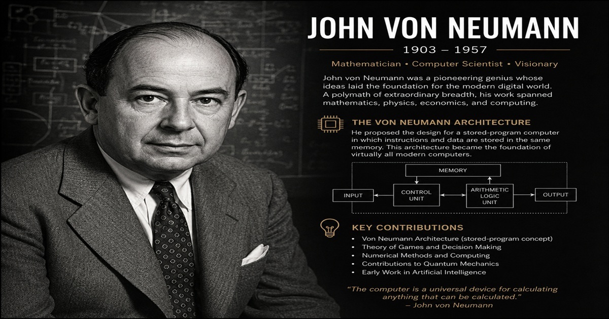 John Von Neumann Father of the Computer Age.