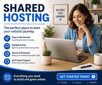 Shared Hosting starting point for creating and growing a new website